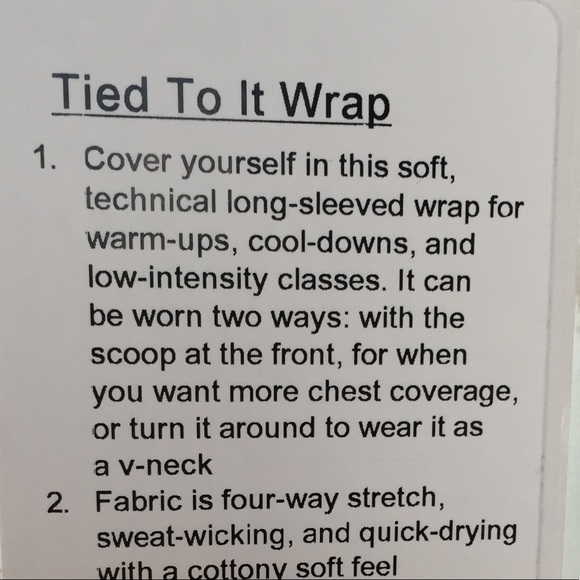 NWT WHITE LULULEMON TIED TO IT WRAP LONG SLEEVE - Picture 4 of 7